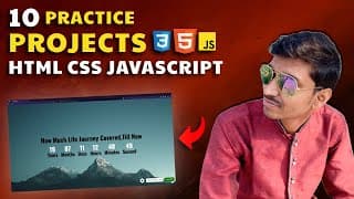 #1.2 Life Timer | 10 HTML CSS JAVASCRIPT Practice Projects for Beginners | HINDI