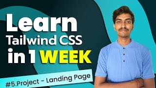 Landing Page - Project 1 |  Tailwind CSS Tutorial with Projects  |  Hindi #5