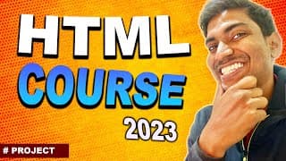 HTML  Course Hindi - Beginner to Pro ( 2023 ) | PROJECT